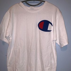 White champion tee